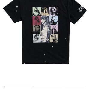 Taylor Swift Eras Tour Black T shirt in Size Medium Exclusive Merch